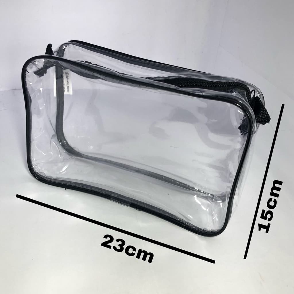 Necessaire inteira transparente 23x15