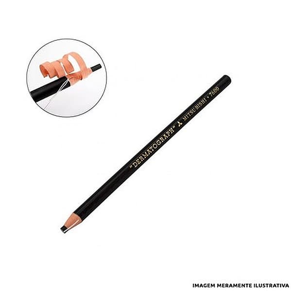 Lapis Dermatografico Mitsubishi - Unidade Preto