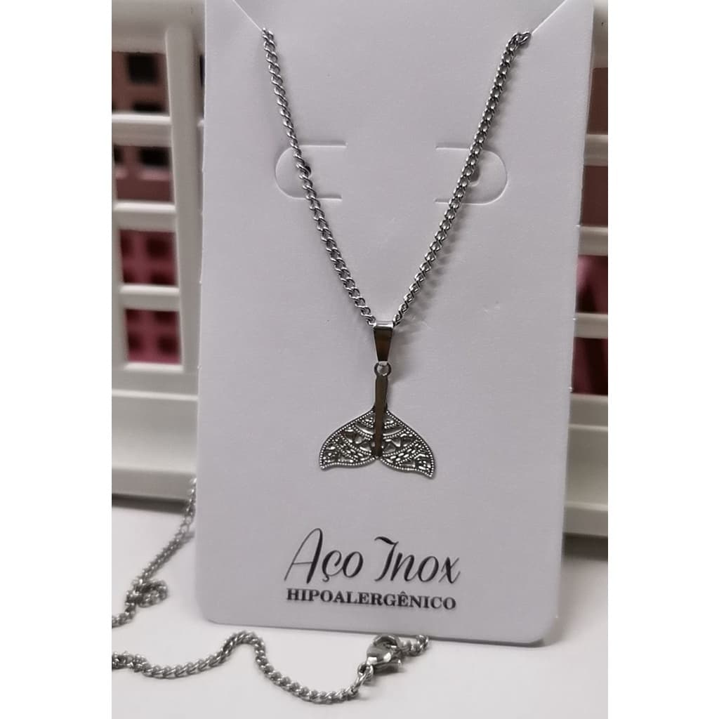Colar de  Aço Inoxidável com pingente Feminino/muitos modelos