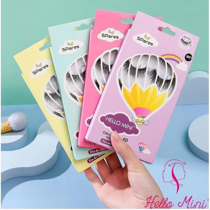 Cílios Postiços 6D Fio Silicone 5 Pares HELLO MINI -  Cl279