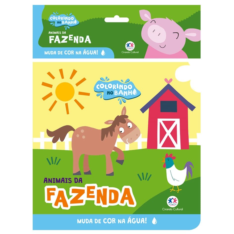 Livro de banho - Animais da fazenda