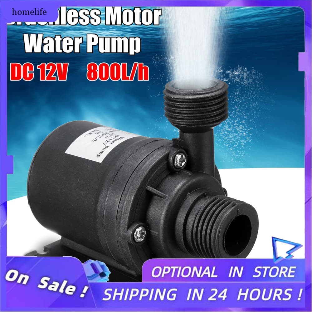 Mini-Bomba De Água Submersa Ultra Silenciosa Para Motor Sem Escova Dc 12V Lift 5M 800L / H