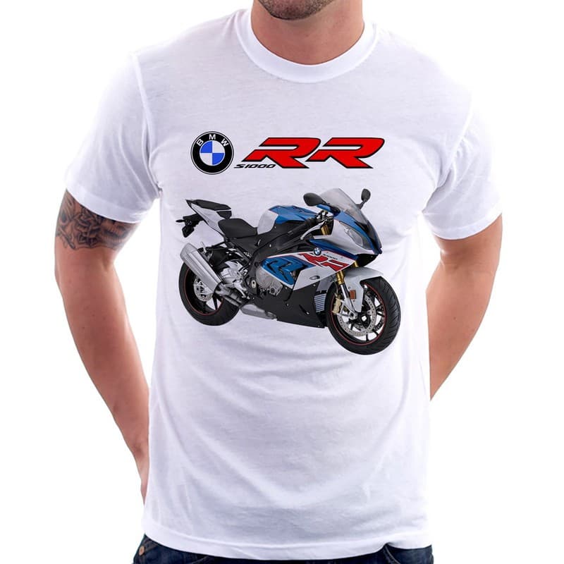 Camiseta Moto BMW S 1000 RR Tricolor 2017