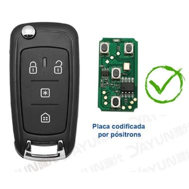 Chave Canivete Alarme Positron PX80 Serve Para Toda Linha