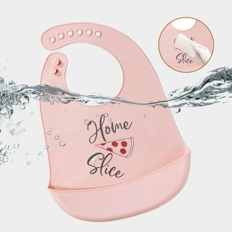 Babador Coletor Migalha Alimentação Infantil De Silicone