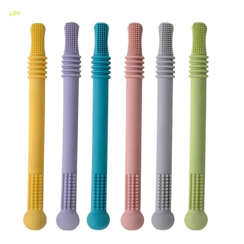 LOV Peça Mordedor Silicone Para Mastigar/Dentes/Brinquedo Seguro Bebês
