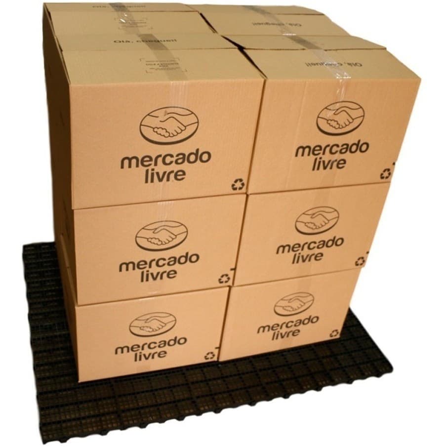 5 Pisos plásticos Estrado 50x25x2,5 cm Fabrica de Pallets Piso de plastico Kit de Estrado