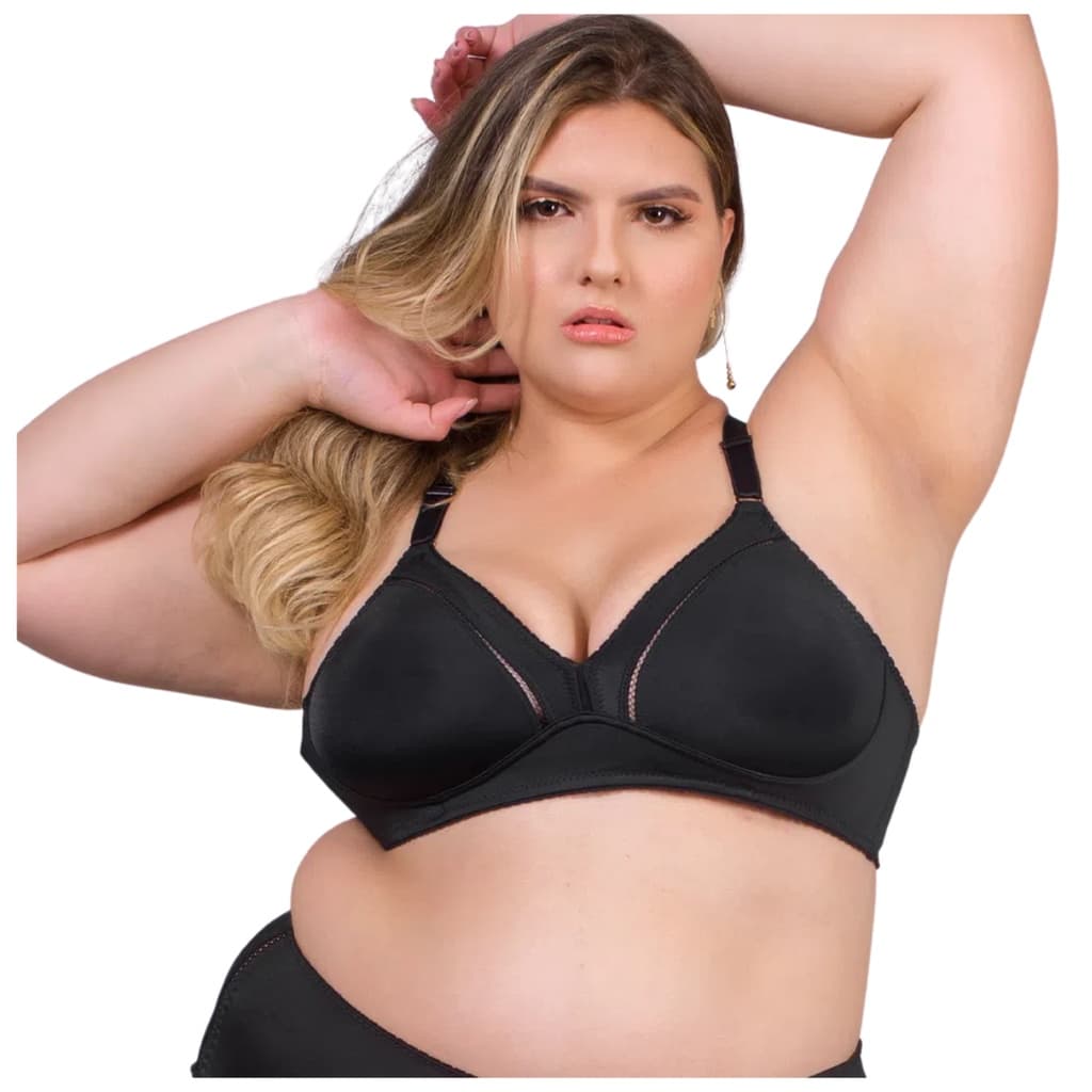 Soutien Sutiã Plus Size Sem Bojo Alças Largas Reforçado Sutia Duloren 111214