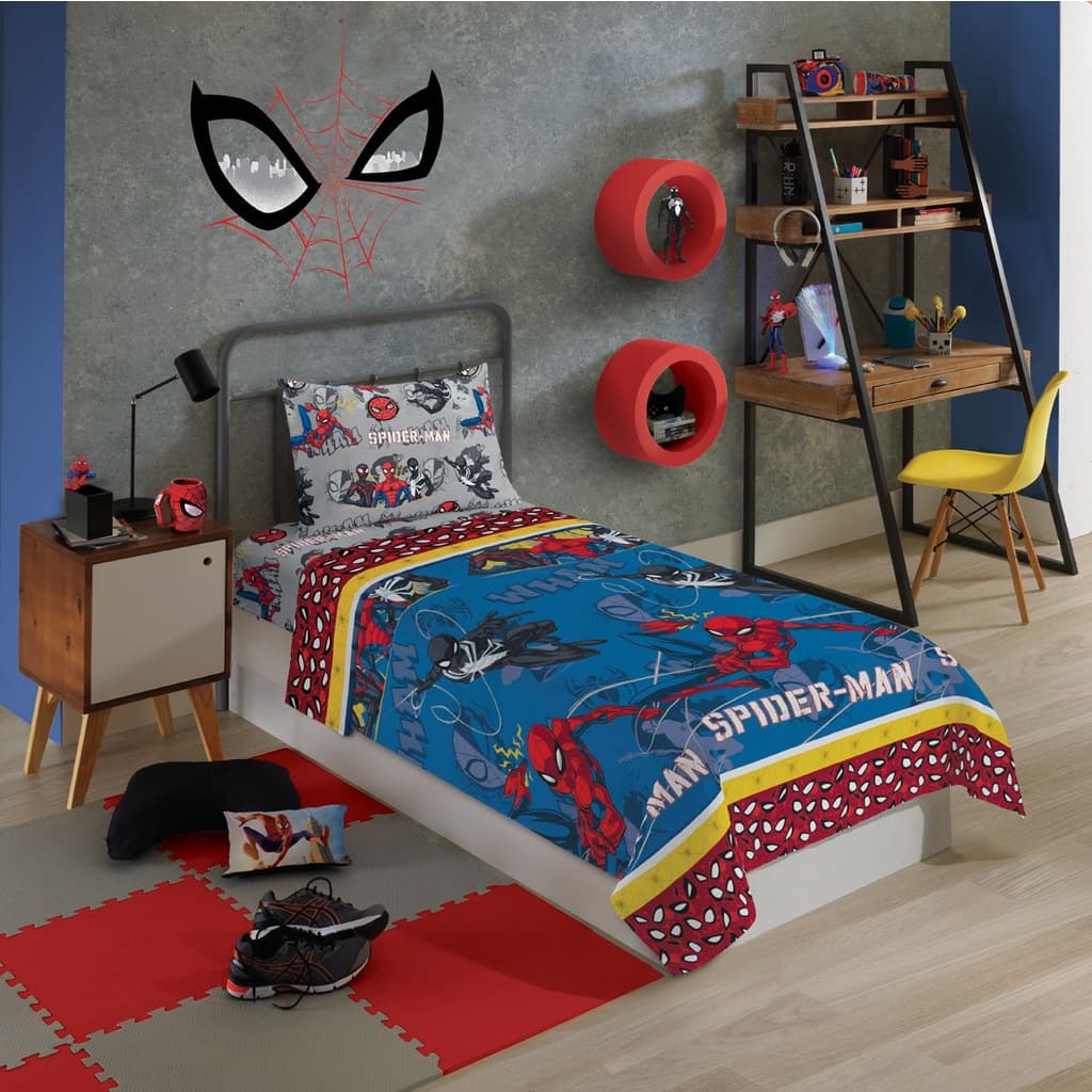 Jogo de Cama Microfibra Spider Man Com 2 peças - Lepper