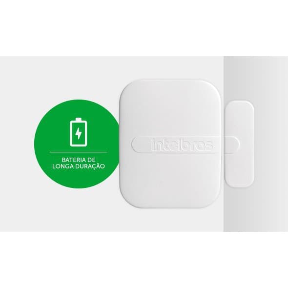 Sensor Magnético Sem Fio P/ Alarme Xas 4010 Smart Intelbras