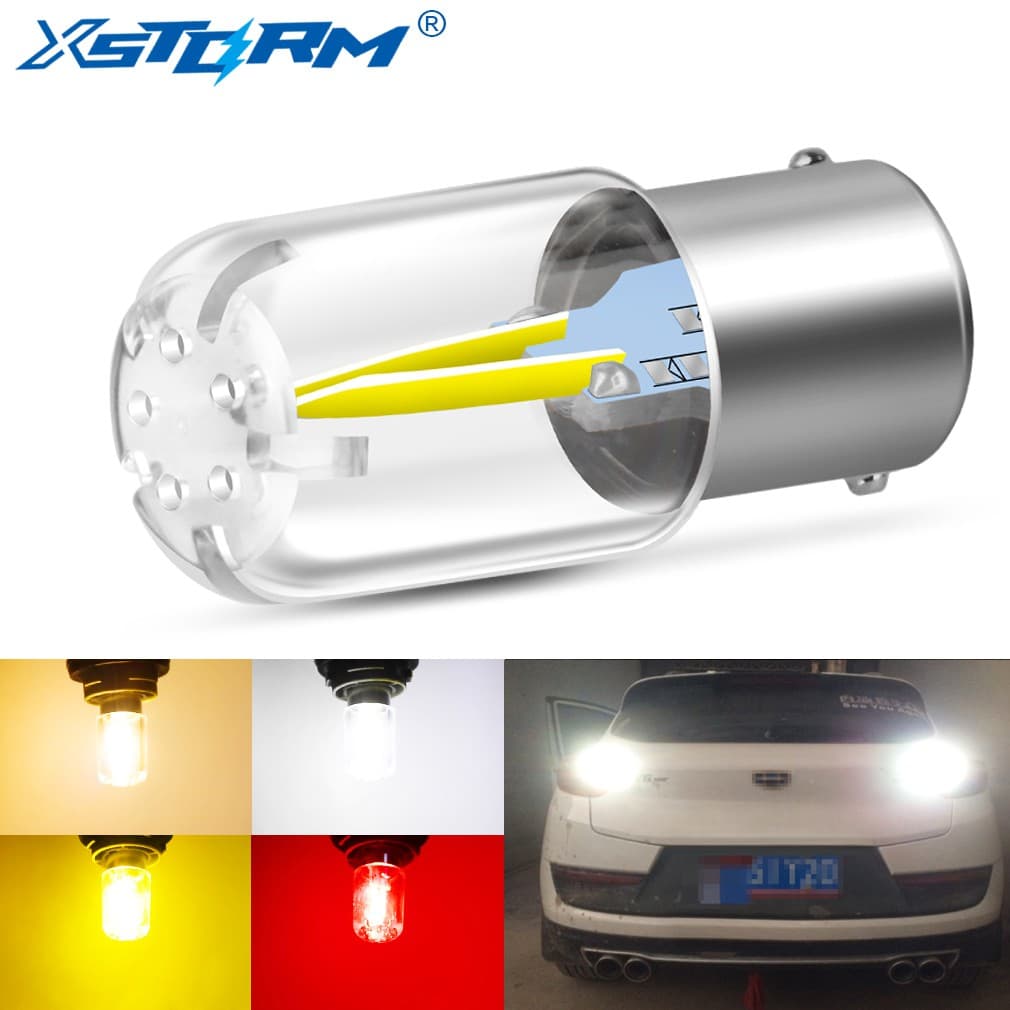 Claro Led 1156 Ba15S P21W L Mpada Led 1157 P21 / 5w Bay15D Led Cauda Do Carro Luzes De Freio L Mpada Revera Luz De Sinaliza O