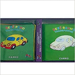 Livro Bebê Banho e Pano ( Transporte ) Carro - Contem 02 livros ( Bom Bom Book´s )