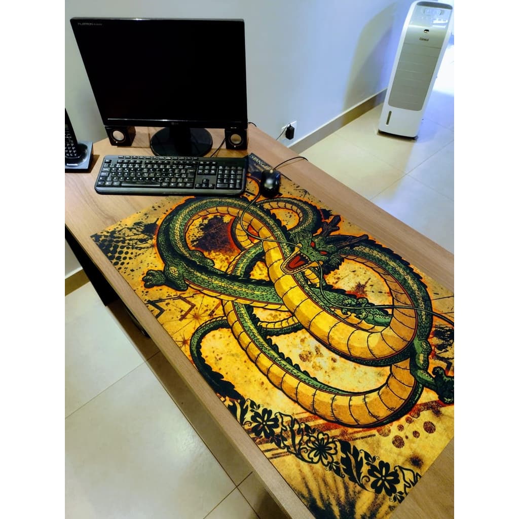 Mousepad Gamer 90x40 - Tema DBZ SHENL0NG - imenso