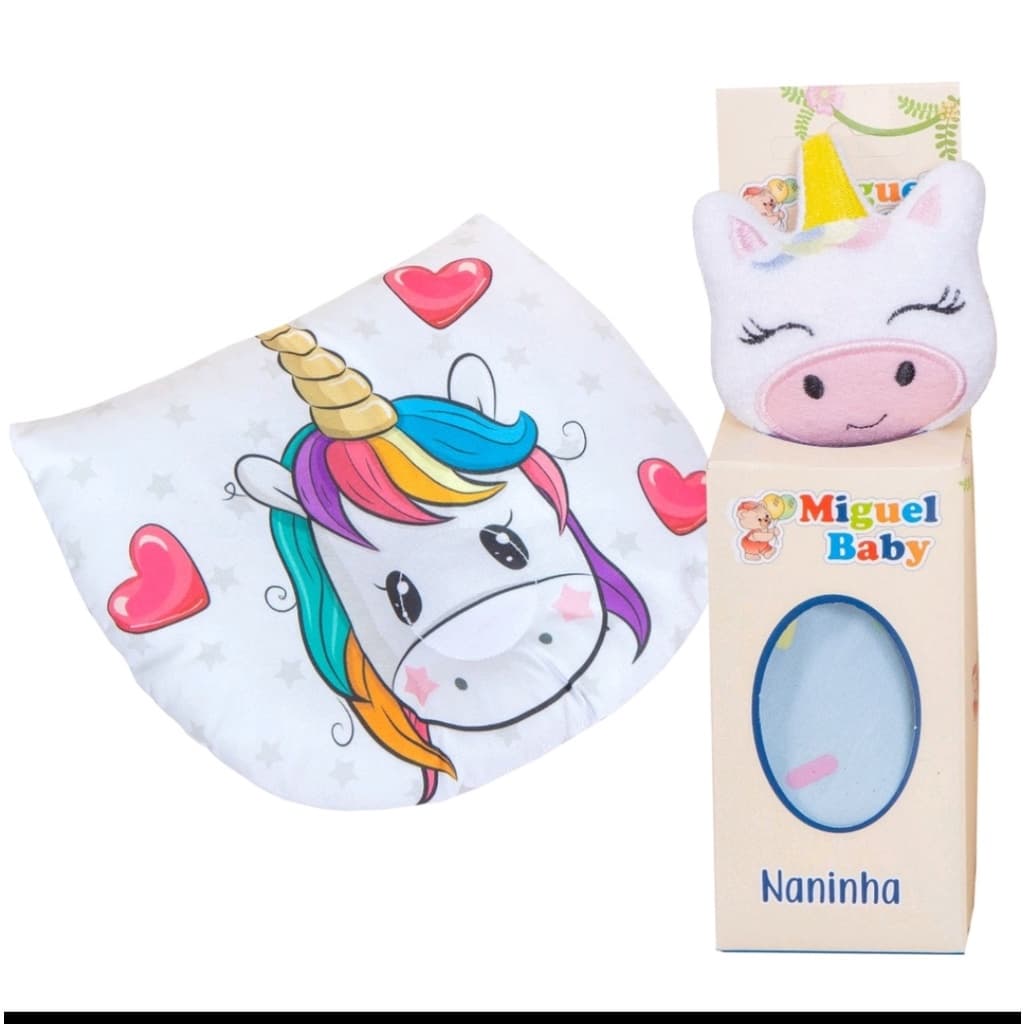 Kit Naninha + Travesseiro Anatomico Para Bebe