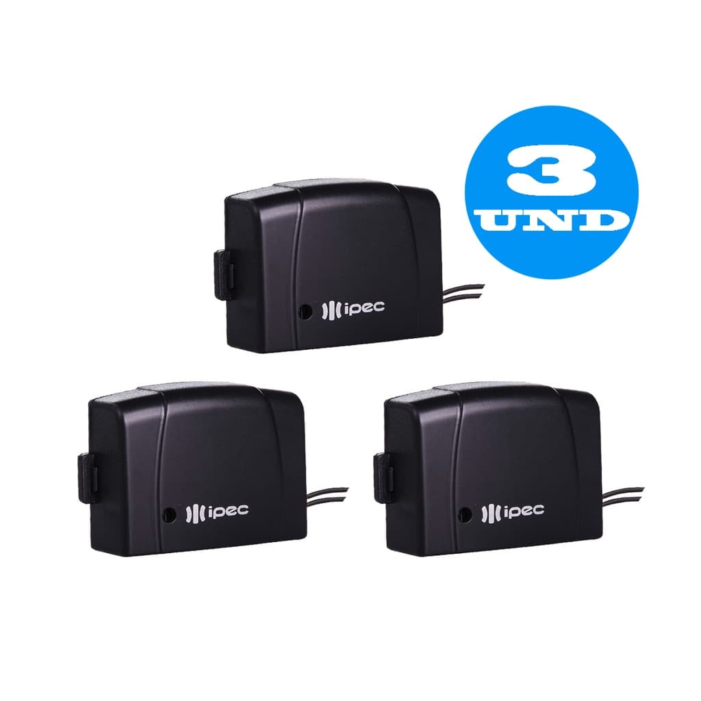 Kit 3 Controle De Portão Eletrônico Tx Car Mini Ipec 433,92 mhz Farol P/ GAREN IPEC AGL SEG RCG
