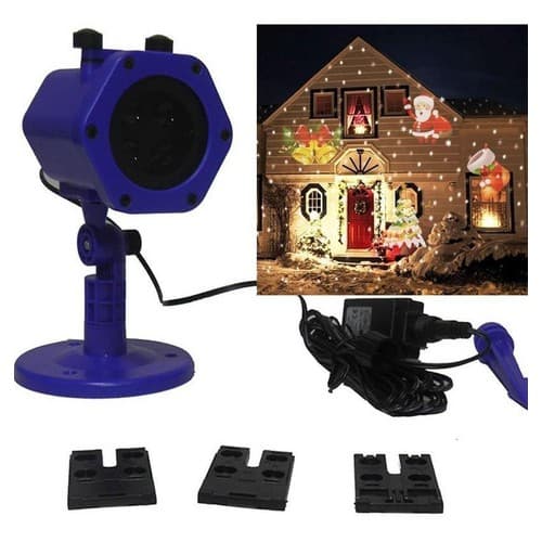 Projetor Espeto Led Holografico Luz Natal Jardim Casa Festa