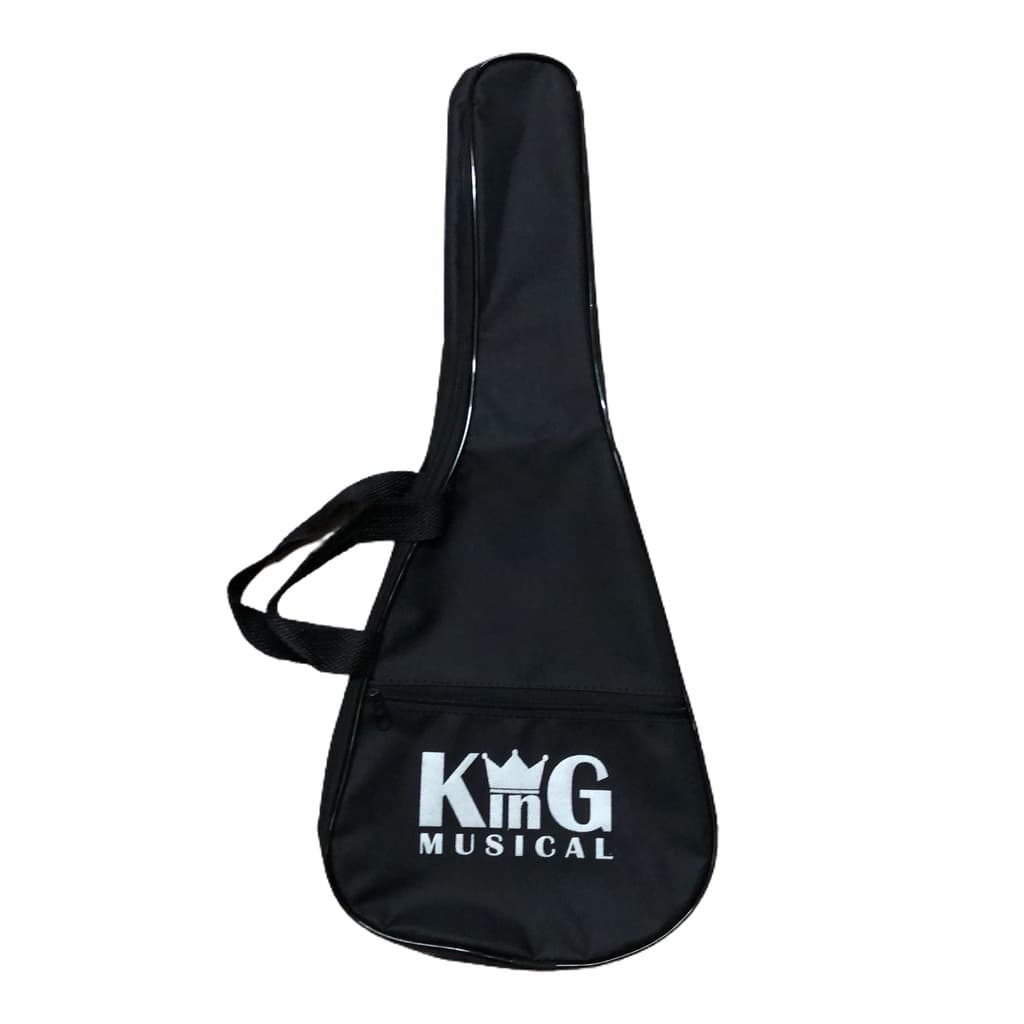 Capa para Ukulele Concert KING MUSICAL Simples Preto