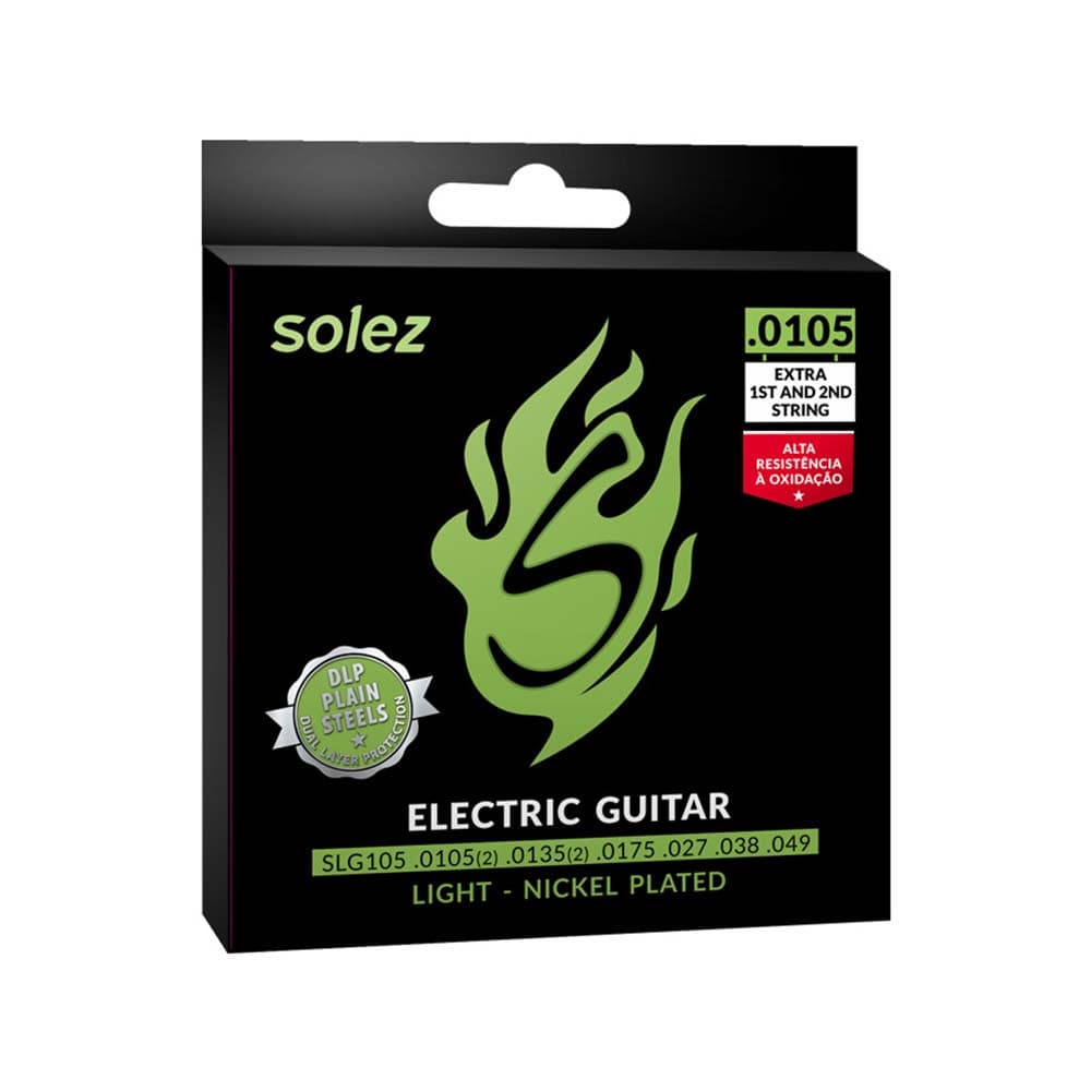Encordoamento Solez Guitarra 0105 2 Cordas Extras Slg105