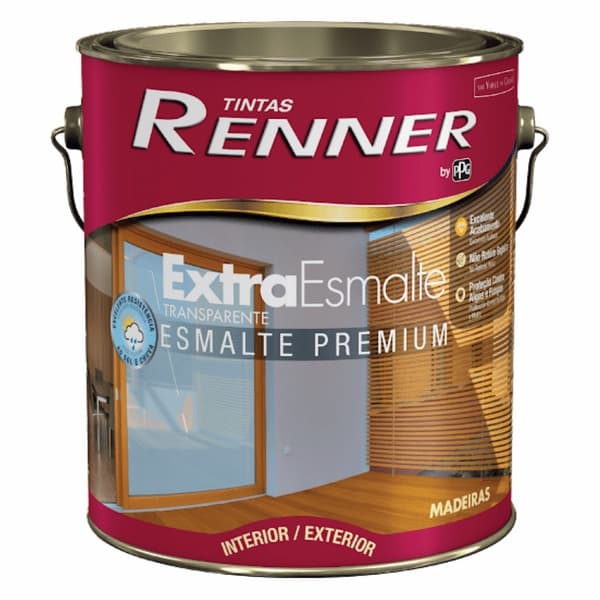 Extra Esmalte Transparente Esmalte Premium 3,6 Lt Brilhante