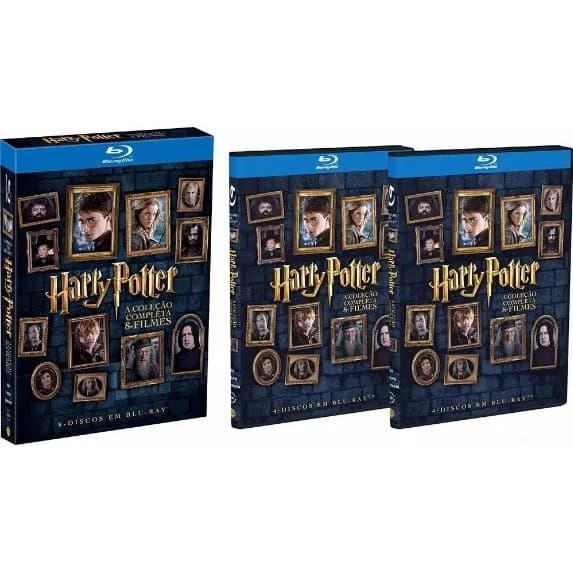 Blu-ray Harry Potter A Coleção Completa 8 Filmes - Original Novo