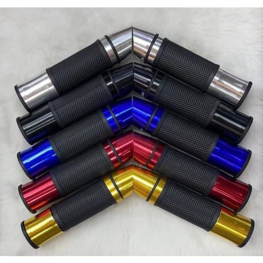Kit Manopla Punho Moto Esportiva De Alumínio Modelo Universal- Cores Diversas