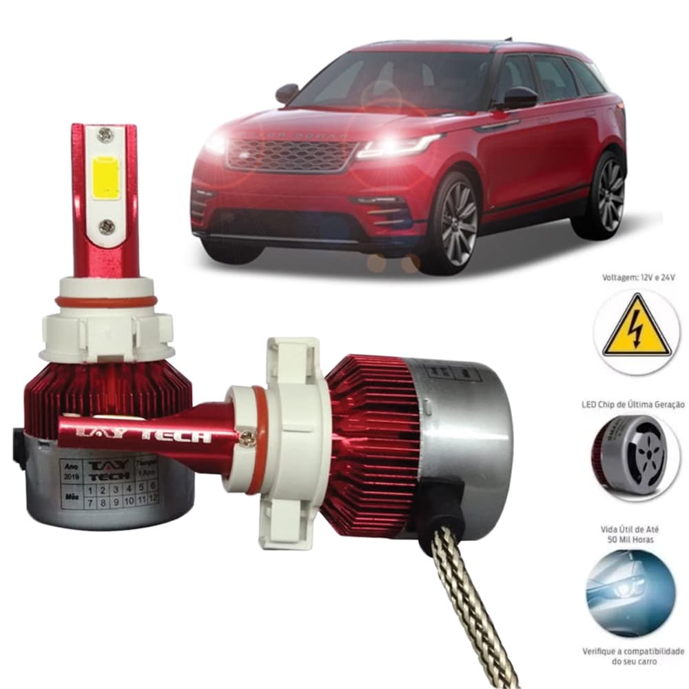 Kit Par Lâmpada Tay Tech Super Ultra Led HB4 8000 Lúmens