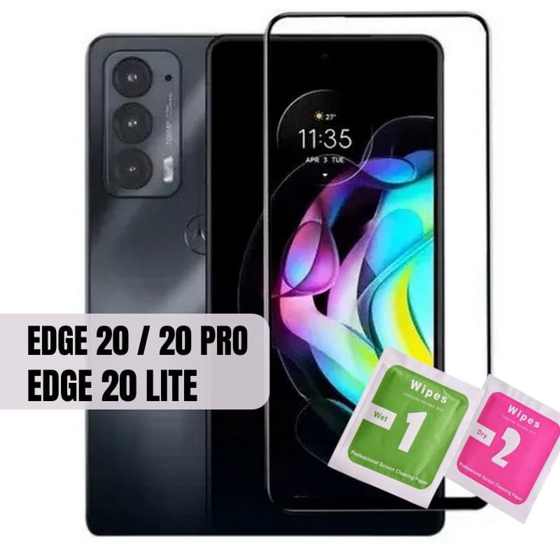 Película Vidro 3D Para Motorola Edge 20 Edge 20 Lite Edge 20 Pro - Vidro Temperado