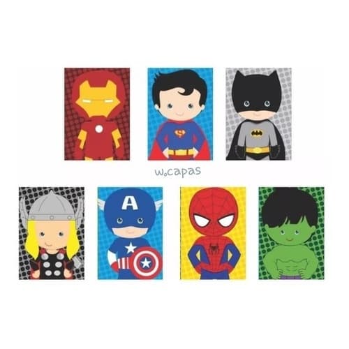 Quadros Decorativos Super Heróisi NFANTIL Infantil 7uni