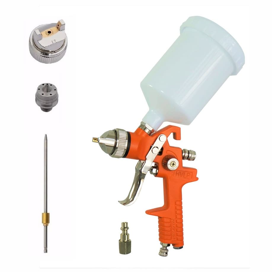 Pistola De Pintura Hvlp P827 Automotiva 2 Bicos 1,4mm, 1,7mm Intech Machine