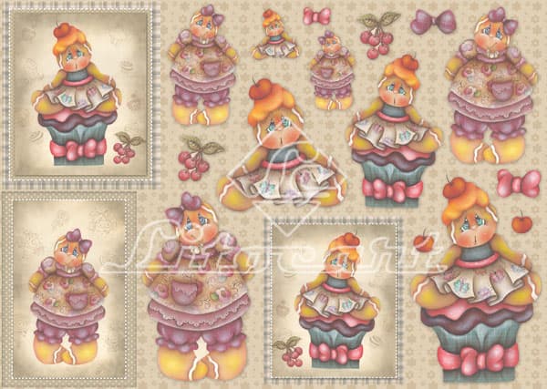 Papel Decoupage Litocart 49x34,3 LD-486decora decoração artesanato