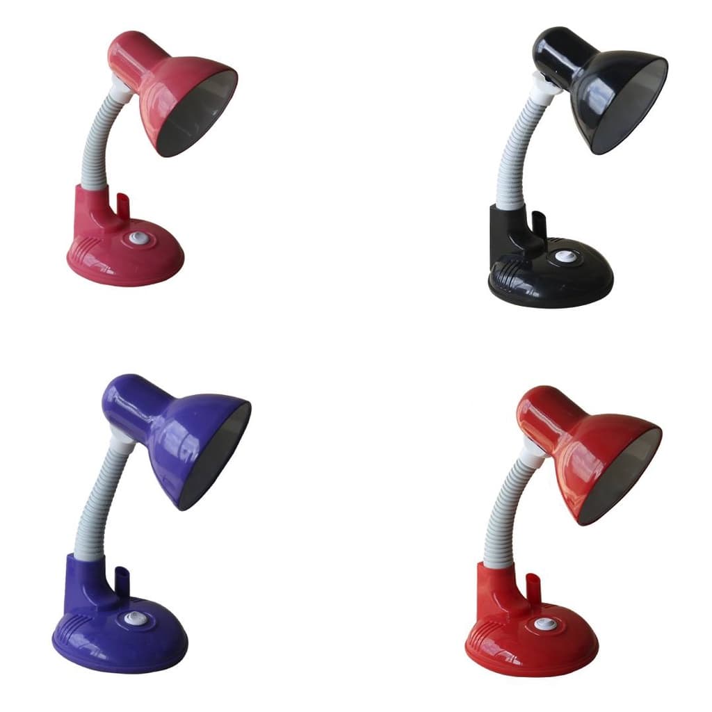 Luminária de Mesa em Metal e Plástico com Suporte para Caneta - Bivolt