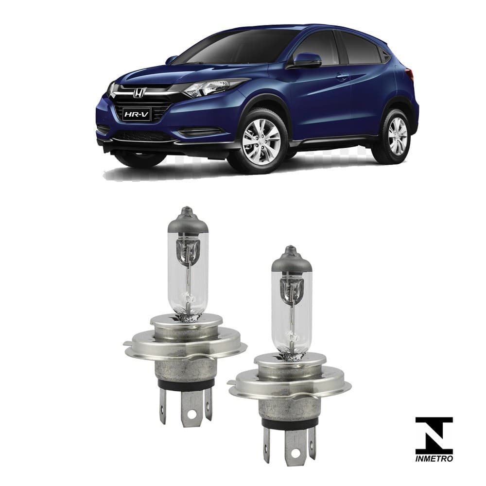 Lampada H4 Farol Alto Baixo Honda Hrv 2016 A 2018 Par 60/55W