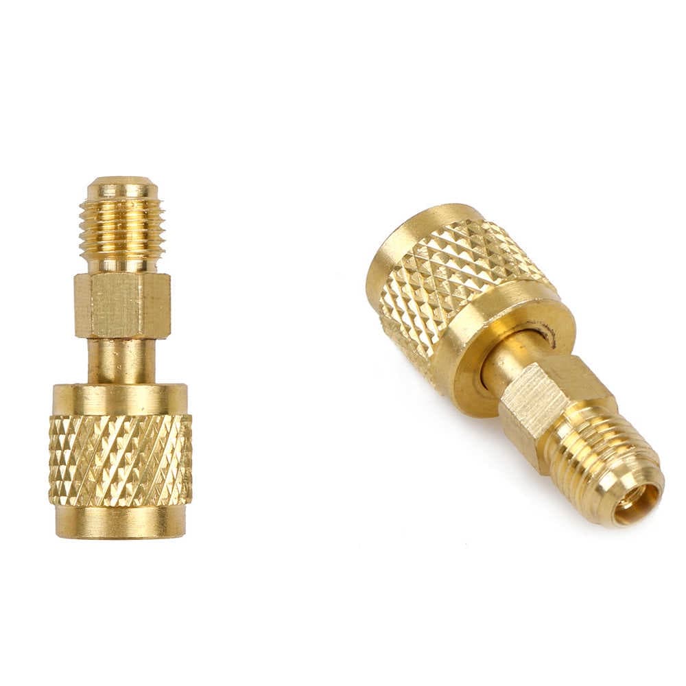 ADAPTADOR DE MANGUEIRA MANIFOLD PARA GÁS DE SPLIT R410 - R134 R22 PARA R410a 1/4 PARA 5/16 A PRONTA ENTREGA