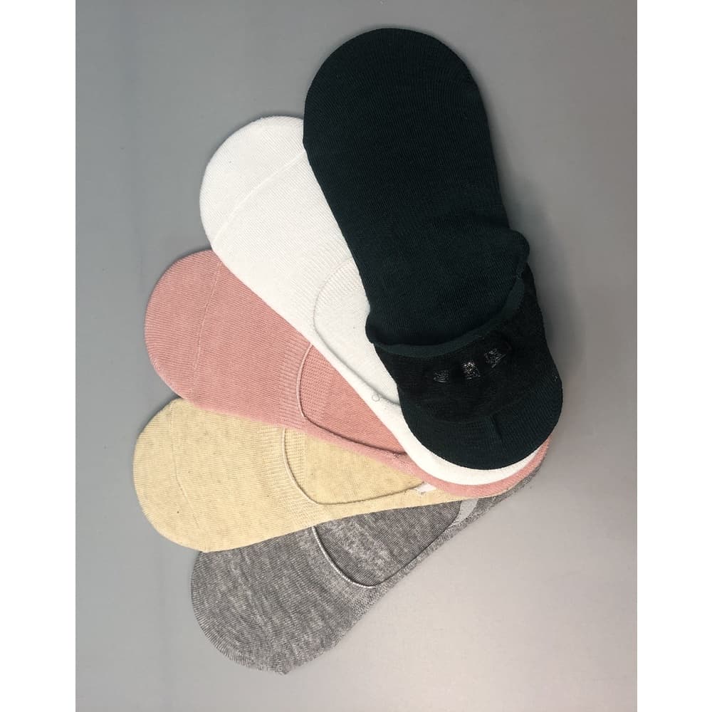 Kit com 3 Pares Meias Sapatenis Invisível Feminino Unissex Soquete