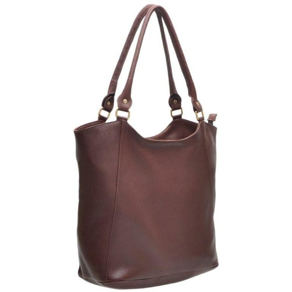 Bolsa De Couro Feminina Marrom