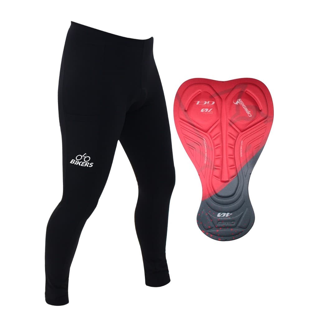 Calça Ciclismo Gel Forro 3d Com 2bolsos Acolchoada Mtb Speed