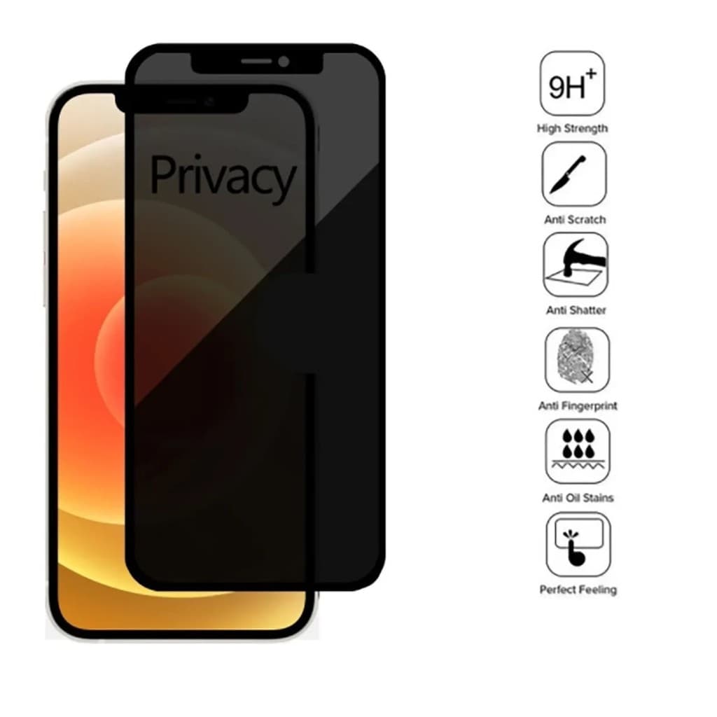 Película De Vidro 3D Privativa Fumê Iphone 12 12 Pro / Iphone 12 mini / Iphone 12 Pro Max  Natsume