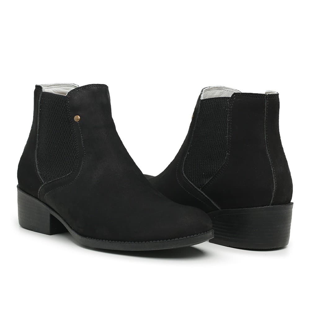 Bota Country Couro Cano Curto Preta ou Café