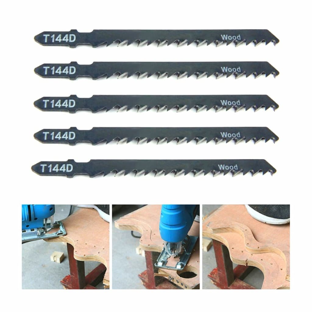 Laminas De Serra Tico Tico T144d Hcs Para Madeira Pvc Lâminados 5 Peças