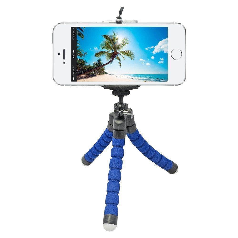Tripé Para Celular Flexivel E Camera Azul CBRN08735