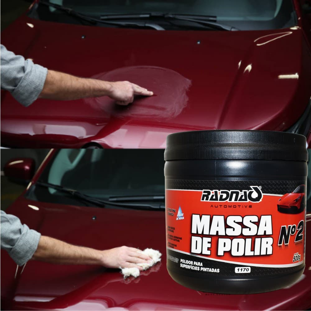 Massa Para Polir N2 - 500g - Tira Riscos Da Brilho Tira Manchas RADNAQ