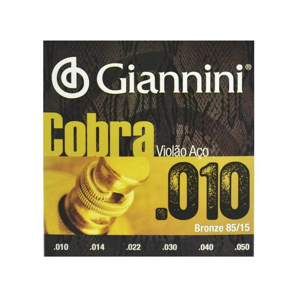 Encordoamento Giannini Cobra para Violão .010 Bronze GEEFLE