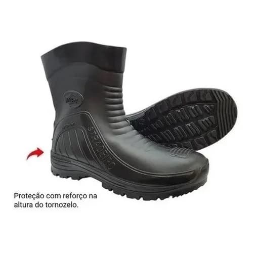 Bota Impermeável Pvc Chuva Moto Motociclista Motoqueiro Motoboy Delivery .