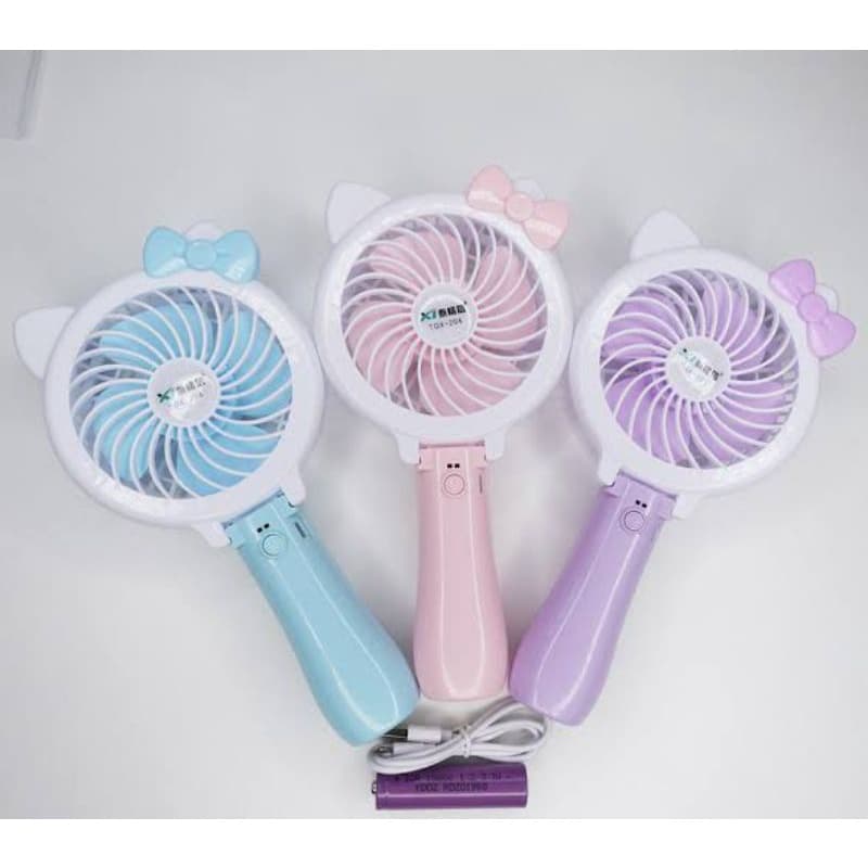 Mini Ventilador Gatinho Usb Recarregável com o cabo Mais Vaidosa