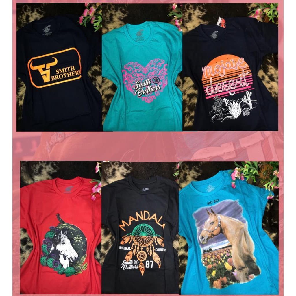 T-Shirt country Smith Brothers blusa feminina estilo