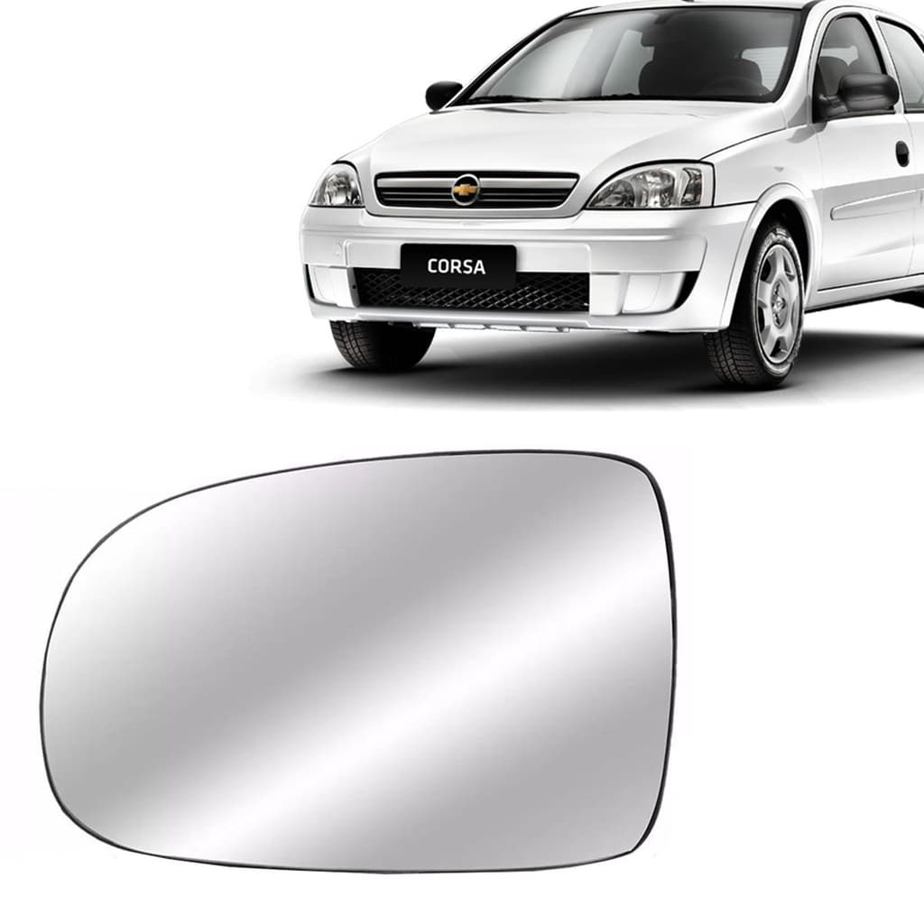 Lente vidro espelho retrovisor Corsa Montana 2003 2004 2005 2006 2007 2008 2009 2010 2011