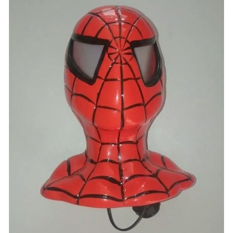 Homem Aranha Luminaria Abajur Luz 3d Quarto De Criança