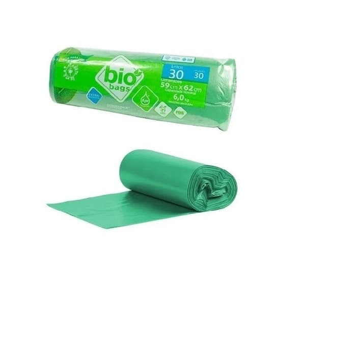 Saco De Lixo Sustentável Biodegradável 30 Litros