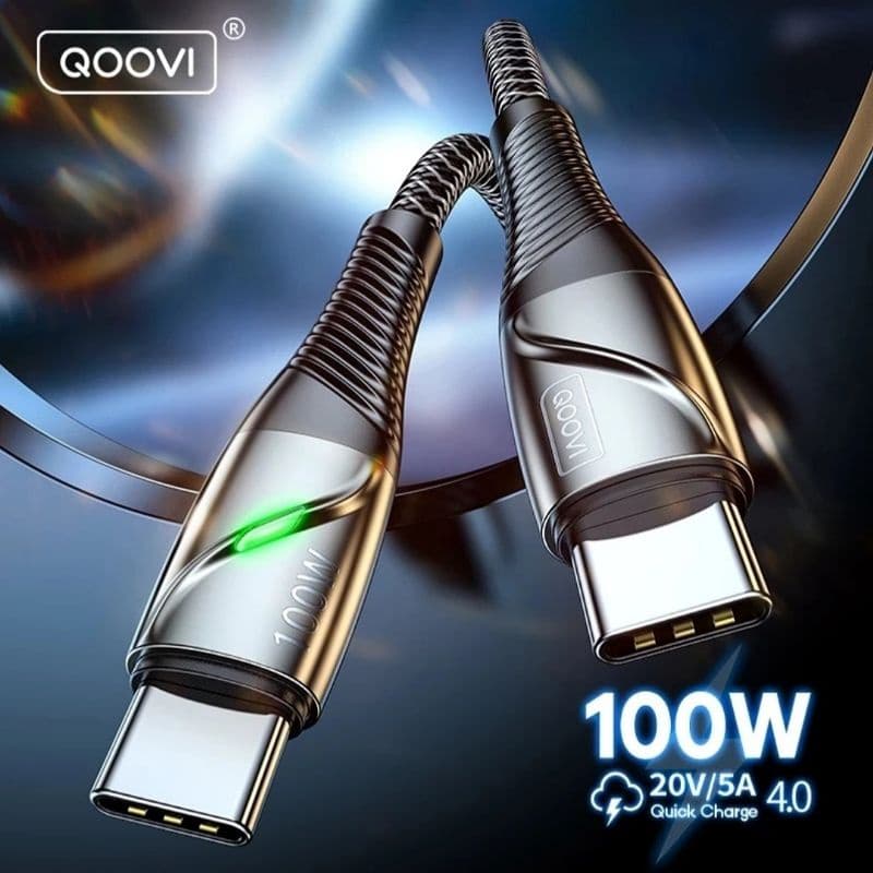 cabo carregador usb-c 100w, pd, carregamento rápido 4.0 para xiaomi, mi11, samsung, macbook, ipad