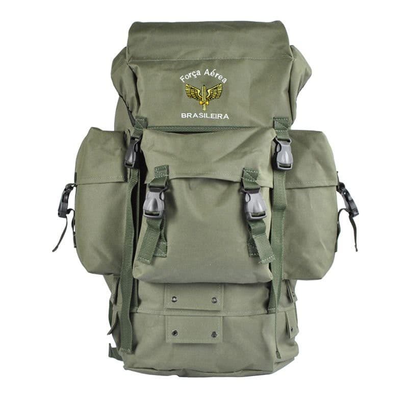 Mochila PQDT Verde Brasão Força Aérea Brasileira (FAB)